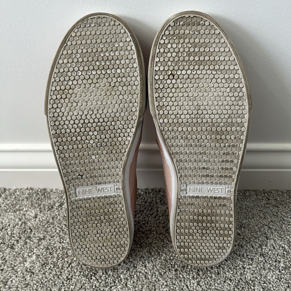 Nine West WNLACIE3 Pink Slip On Quilted Stitch Toe Flat Loafers Womens 9.5M‎ - Picture 5 of 6